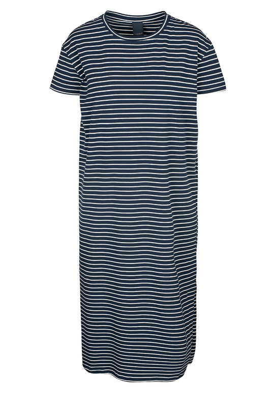 LUXZUZ // ONE TWO Aimastripe Dress Dress 575 Navy Blue