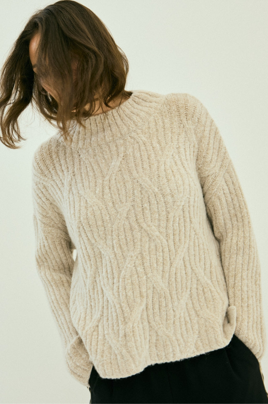 LUXZUZ // ONE TWO Axeline Knit Knit 712 Sandshell