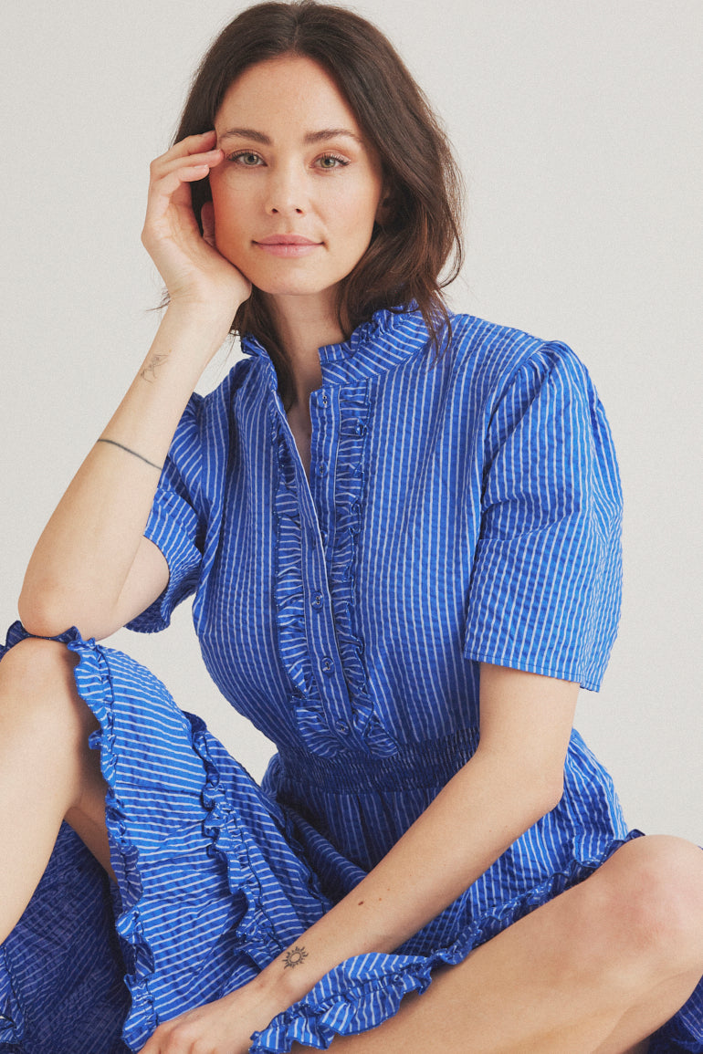 LUXZUZ // ONE TWO Beebin Dress Dress 556 Palace Blue