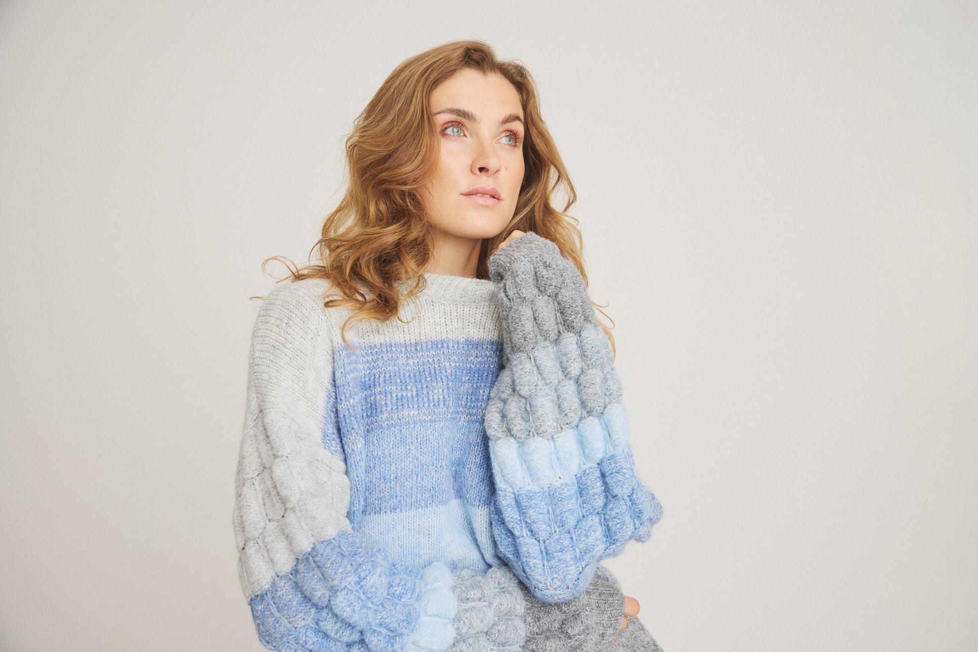 LUXZUZ // ONE TWO Camma Knit Knit 514 Cashmere Blue