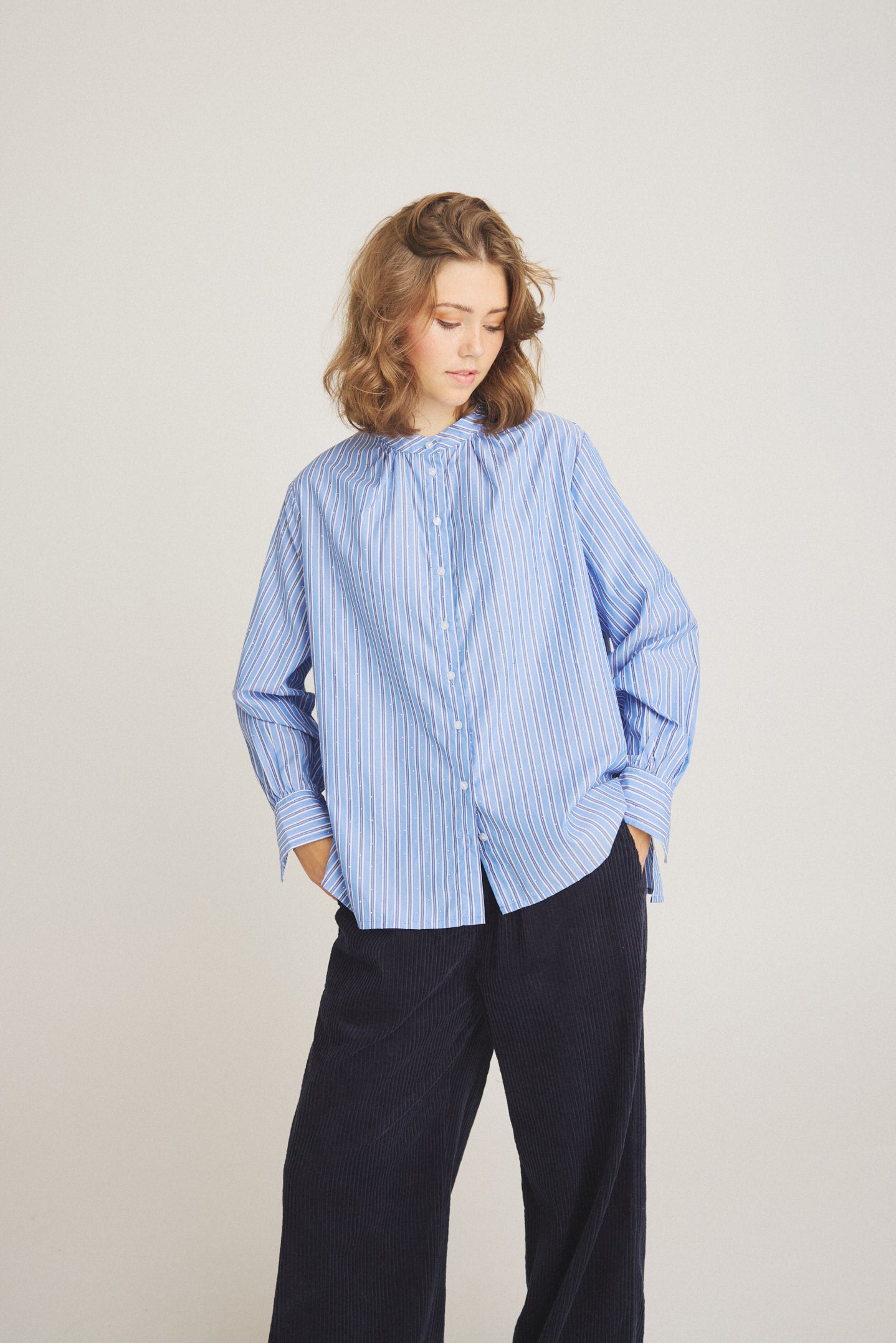 LUXZUZ // ONE TWO Christin Shirt Shirt 585 Blue Bonnet