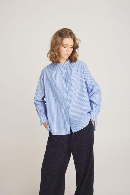 LUXZUZ // ONE TWO Christin Shirt Shirt 585 Blue Bonnet