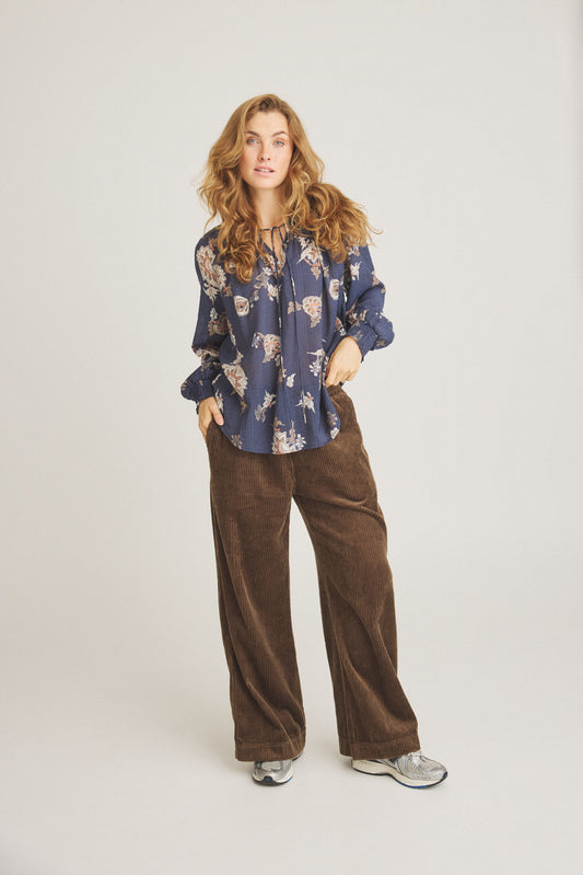 LUXZUZ // ONE TWO Ciza Blouse Blouse 568 Mood Indigo