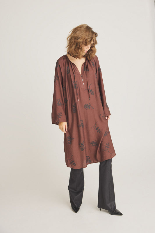 LUXZUZ // ONE TWO Eivor Dress Dress 718 Suitcase Brown