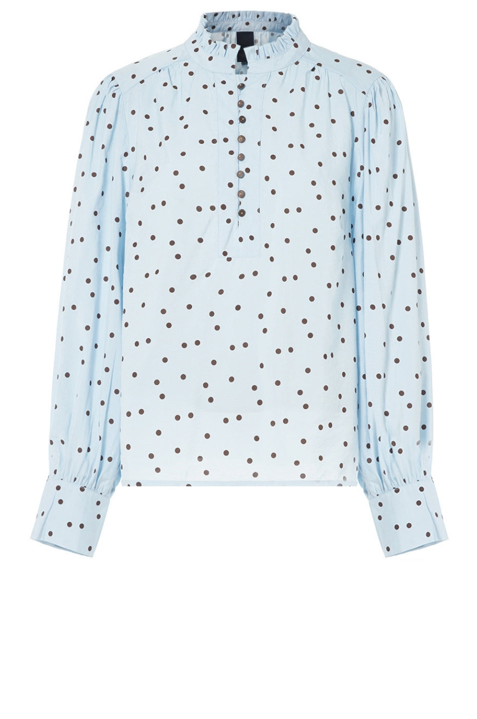 LUXZUZ // ONE TWO Flow Blouse Blouse 503 Blue Fog