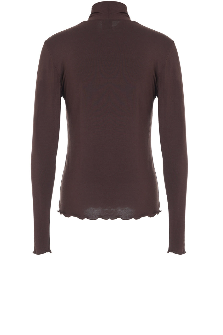 LUXZUZ // ONE TWO Jachio Bamboo Rollneck T-Shirt 795 Coffee Bean