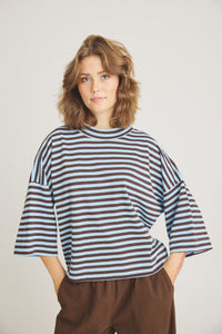 Julia Sweat - Chambray Blå