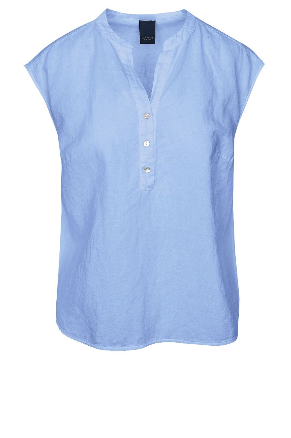 LUXZUZ // ONE TWO Kikantia Top Top 510 Chambray Blue