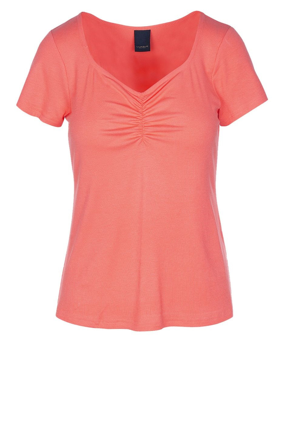 LUXZUZ // ONE TWO Klaudine T-shirt T-Shirt 351 Coral