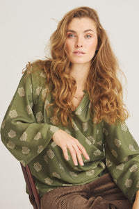 Salinas Blus - Loden Grön