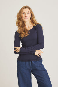 Sigba Bambu T-shirt - Nattblå