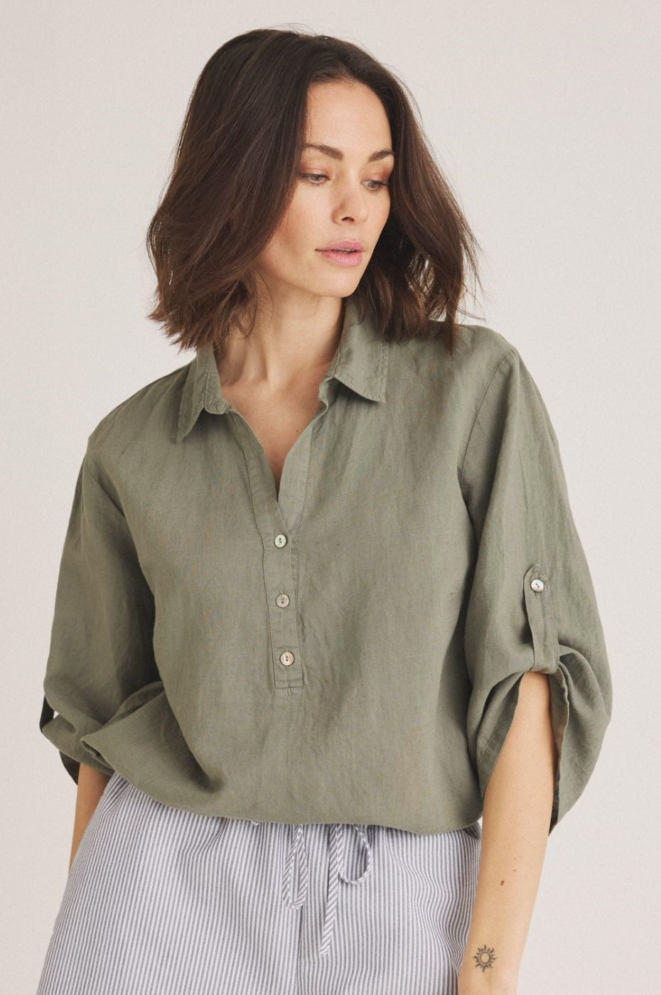 LUXZUZ // ONE TWO Siwaia Blouse Blouse 601 Cactus