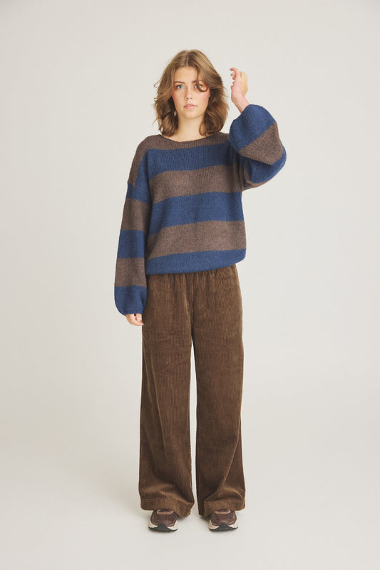 LUXZUZ // ONE TWO Alisa Knit Knit 577 Night Blue