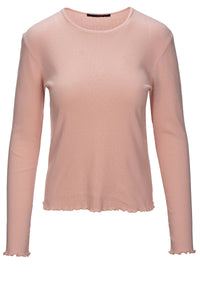 Amar Pointelle T-shirt - Ljus Dogwood