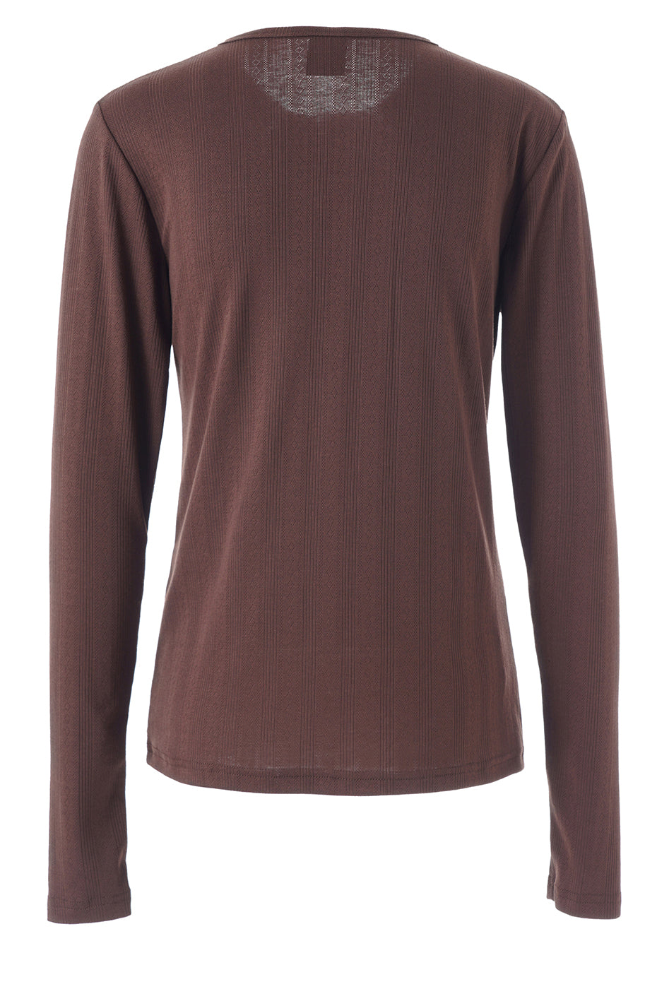 LUXZUZ // ONE TWO Ambutto Pointelle T-shirt T-Shirt 792 Bracken