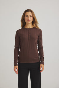 Ambutto Pointelle T-shirt - Bracken