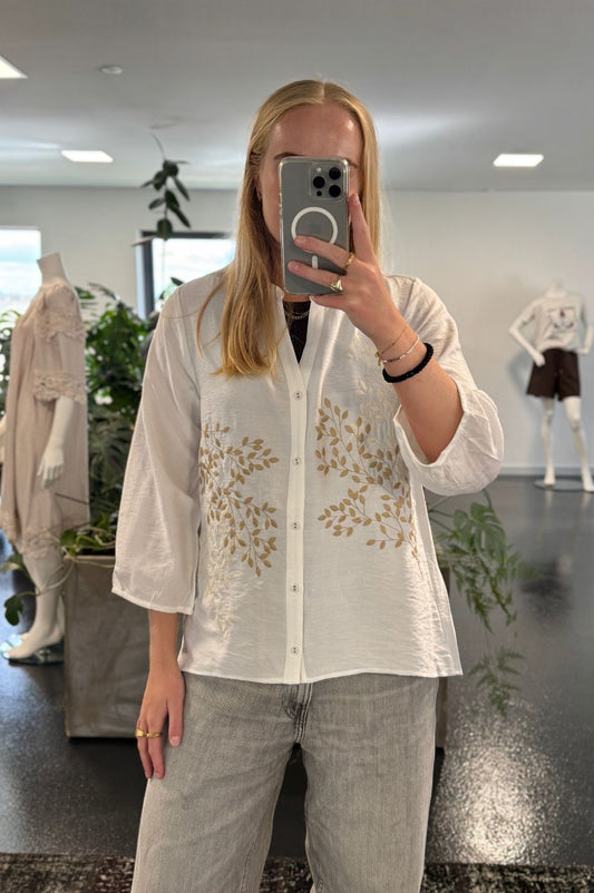 LUXZUZ // ONE TWO Ariago Shirt Shirt 737 Cream