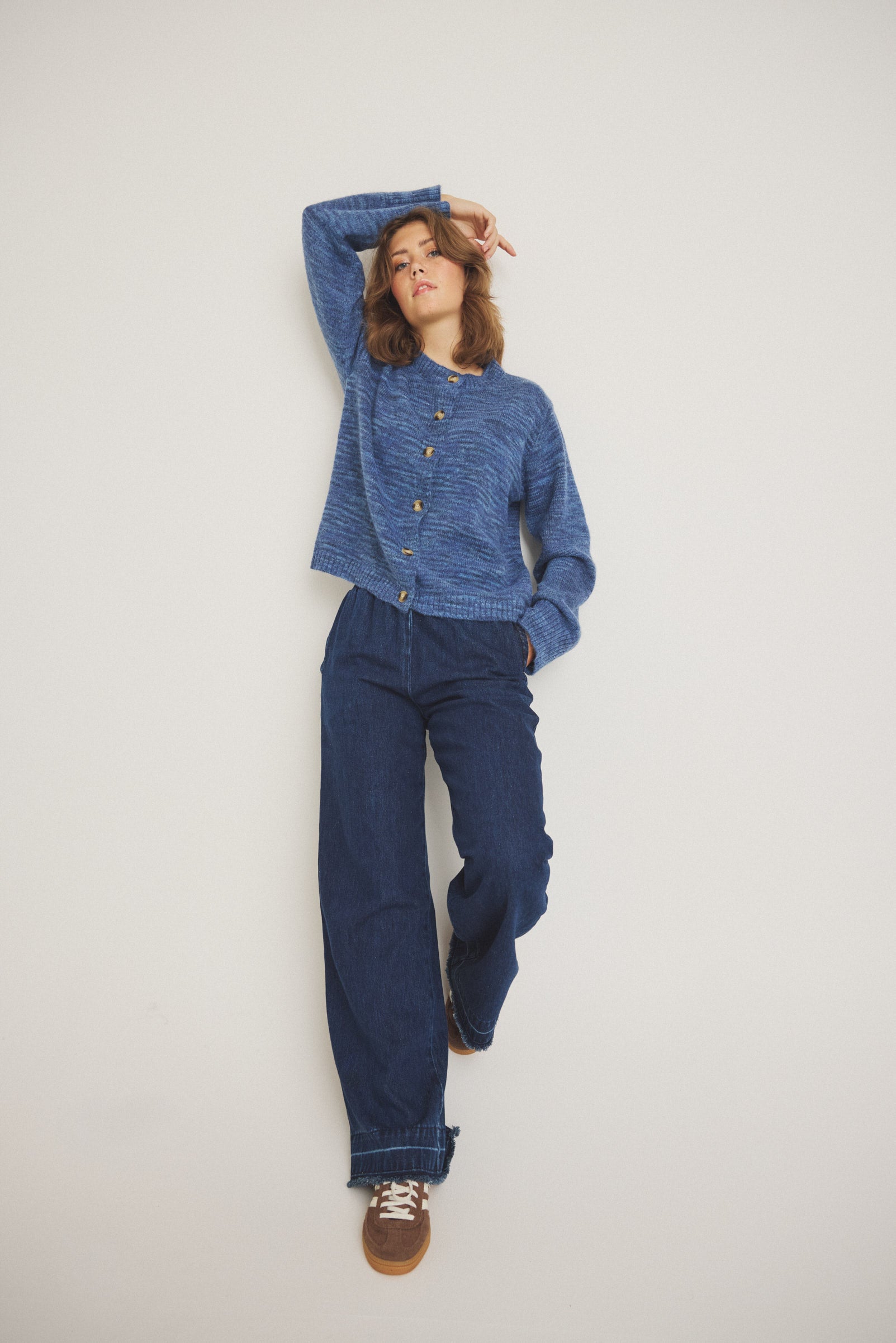 LUXZUZ // ONE TWO Elida Knit Knit 550 Antique Blue