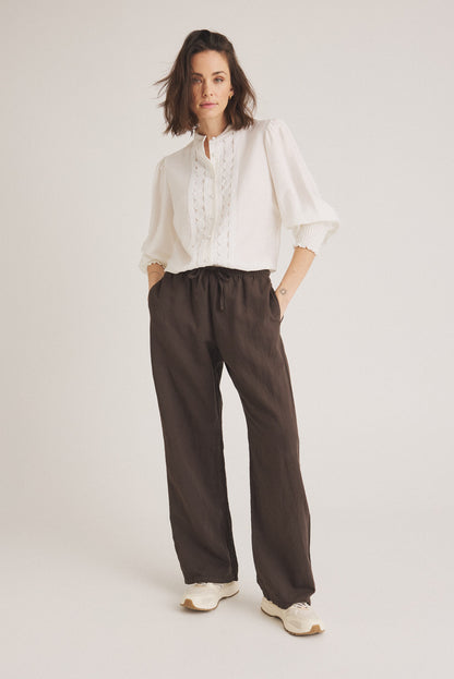 LUXZUZ // ONE TWO Elilin Pant Pant 799 Choco Lux