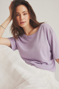 Essenti Linen T-Shirt - Lavender