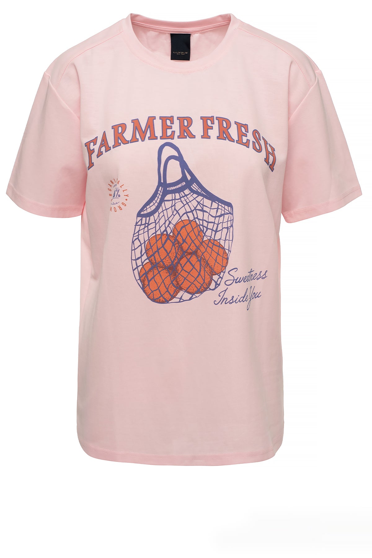 LUXZUZ // ONE TWO Farmer Fresh T-shirt T-Shirt 335 Crystal Rose