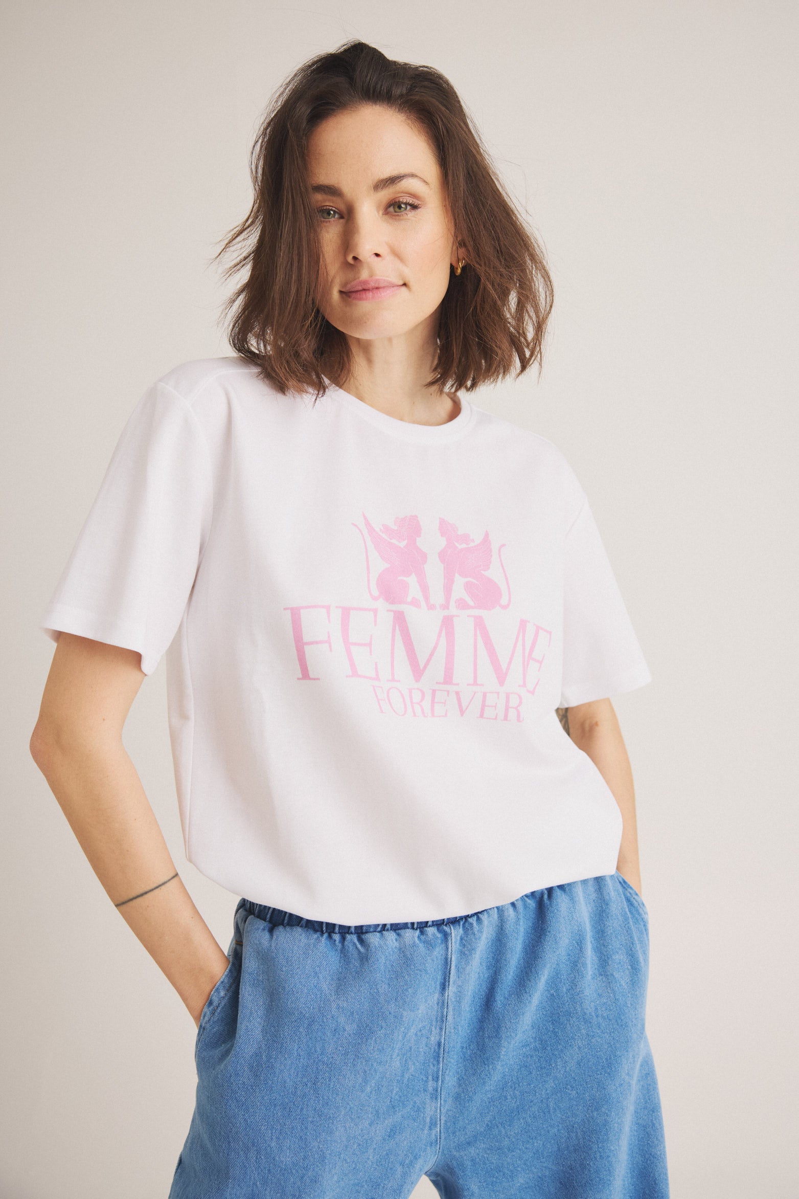 LUXZUZ // ONE TWO Fefo T-shirt T-Shirt 901 White