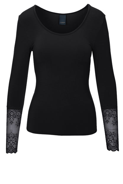 LUXZUZ // ONE TWO Gitte Bamboo T-Shirt 999 Black