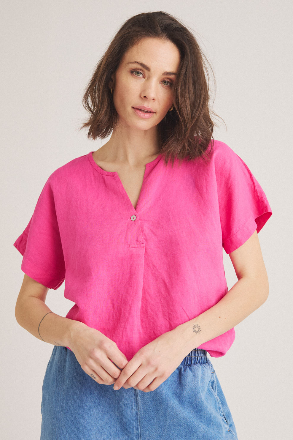 LUXZUZ // ONE TWO Helily Blouse Blouse 324 Raspberry Rose