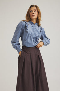 Josefia Blus - Blekt Denim