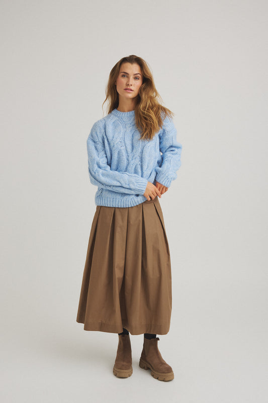 LUXZUZ // ONE TWO Jostina Knit Knit 537 Washed Indigo