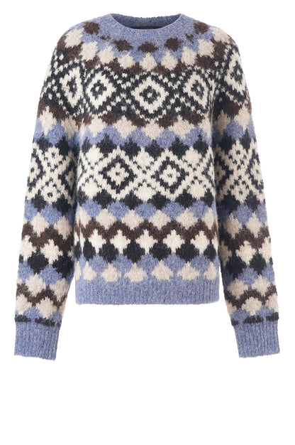 LUXZUZ // ONE TWO Judithe Knit Knit 541 Blue Indigo