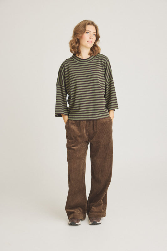 LUXZUZ // ONE TWO Julia T-Shirt T-Shirt 627 Loden Green