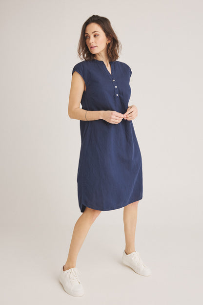 LUXZUZ // ONE TWO Kikanto Dress Dress 575 Navy Blue