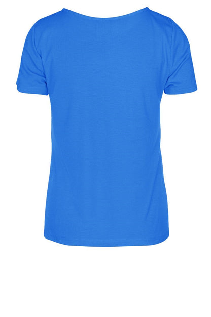 LUXZUZ // ONE TWO Klaudine T-shirt T-Shirt 567 Brilliant Blue