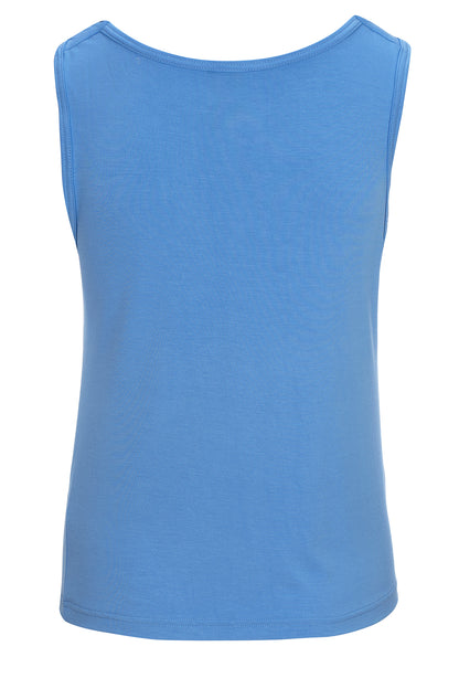 LUXZUZ // ONE TWO Pian Bamboo Top 514 Cashmere Blue