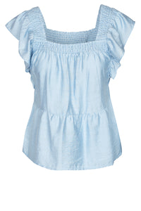 Rufusine Blus - Chambray Blå