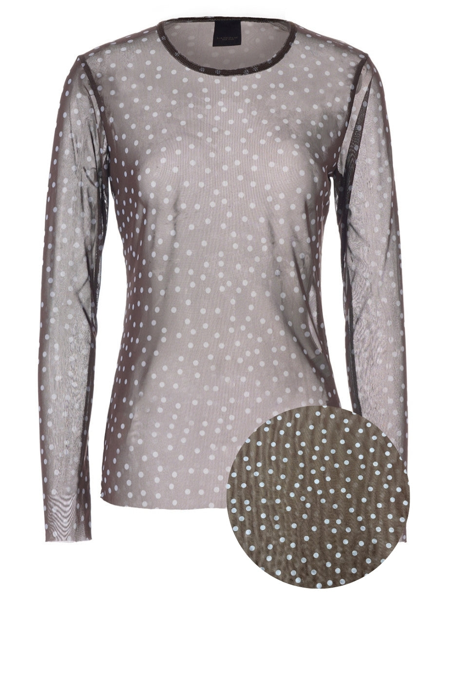 LUXZUZ // ONE TWO Sigborg Dot Mesh T-shirt T-Shirt 503 Blue Fog