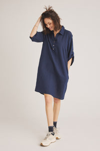 Siwinia Dress - Navy Blue